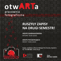 Plakat OtwARTej Pracowni Fotograficznej